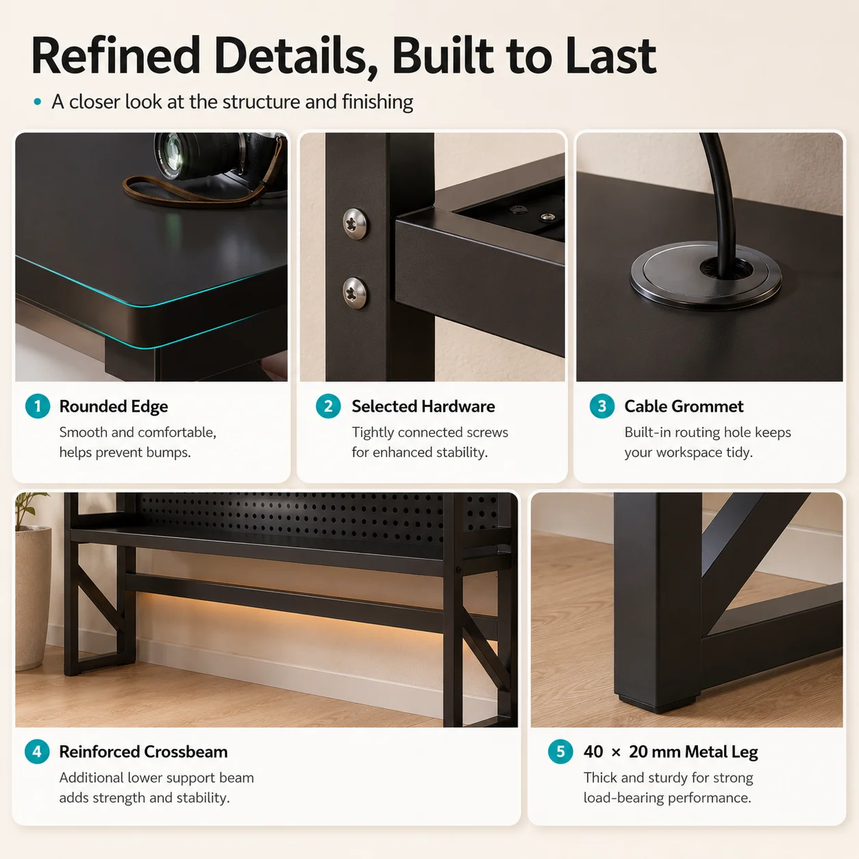 AOLIVIYA 80/100cm E-sporttafel - L Shaped Desk Setup recensie en prijs
