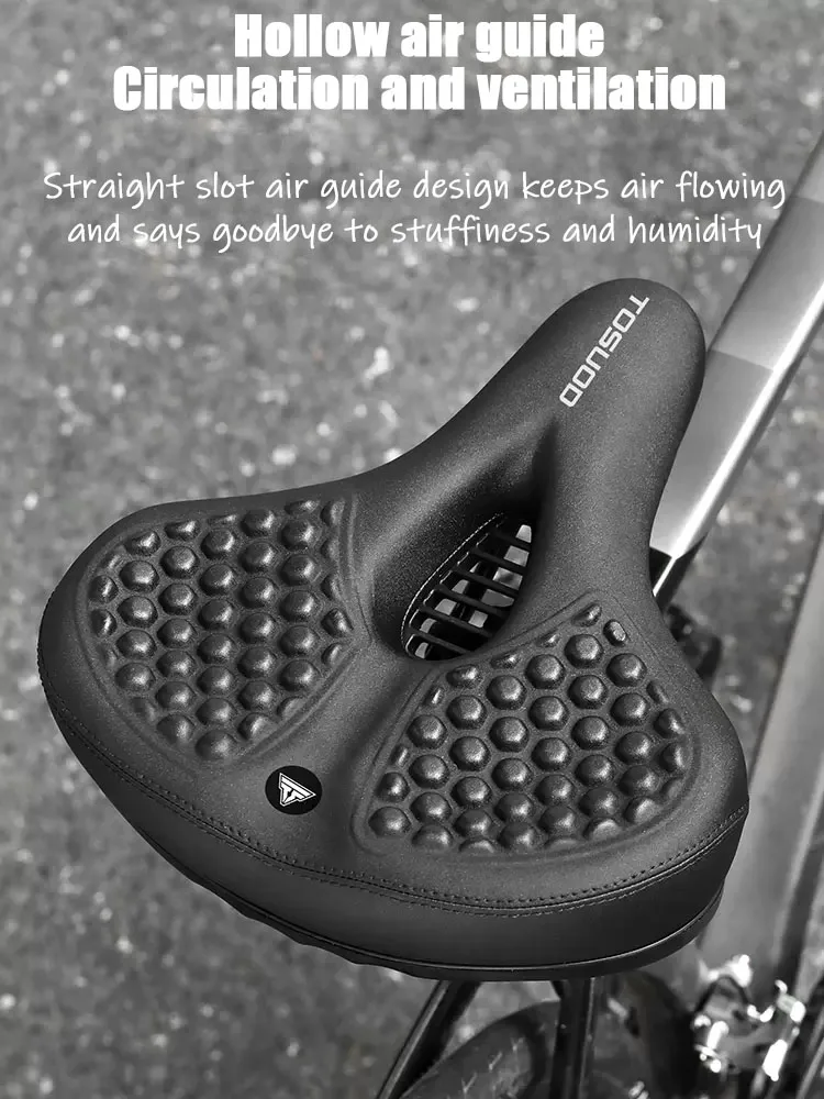 

TOSUOD New bicycle seat cushion anti-slip enlarged thick riding seat cushion saddle accessories