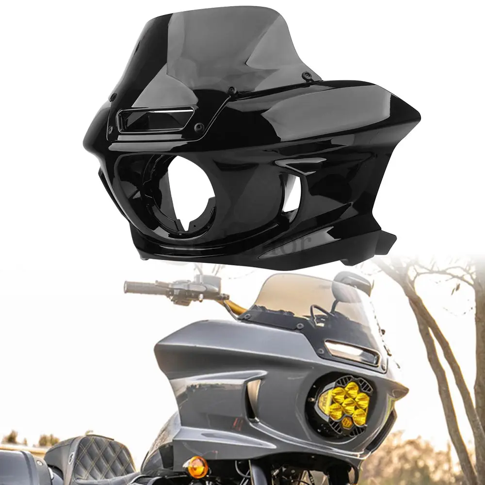Front Headlight Fairing Windshield For Harley Softail LOW RIDER ST 2022-2024 EL DIABLO 2022 Motorcycle Accessories 3