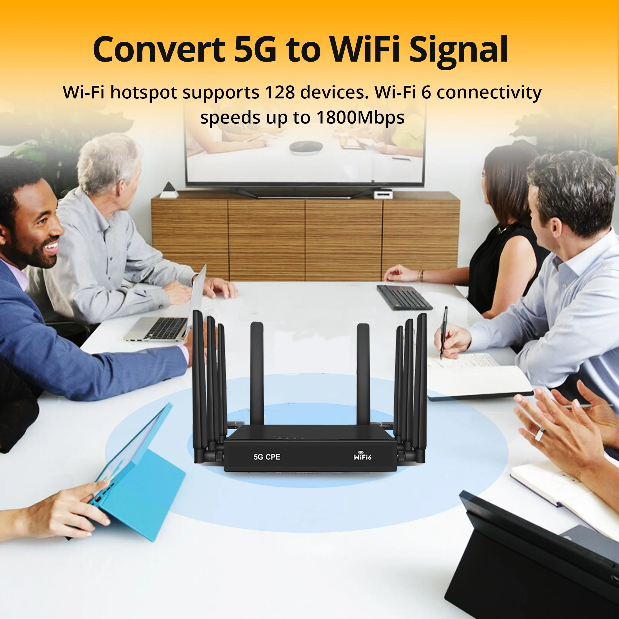 High Quality Wi-fi Router with 4G and 5G Support Long Range Dual Band SIM Card Slot and 5G Module for Router Hotspots SIM WiFi