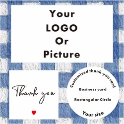 Custom Thank You Cards business card Full color double-sided printing Gift decoration card Personalized logo Wedding invitation