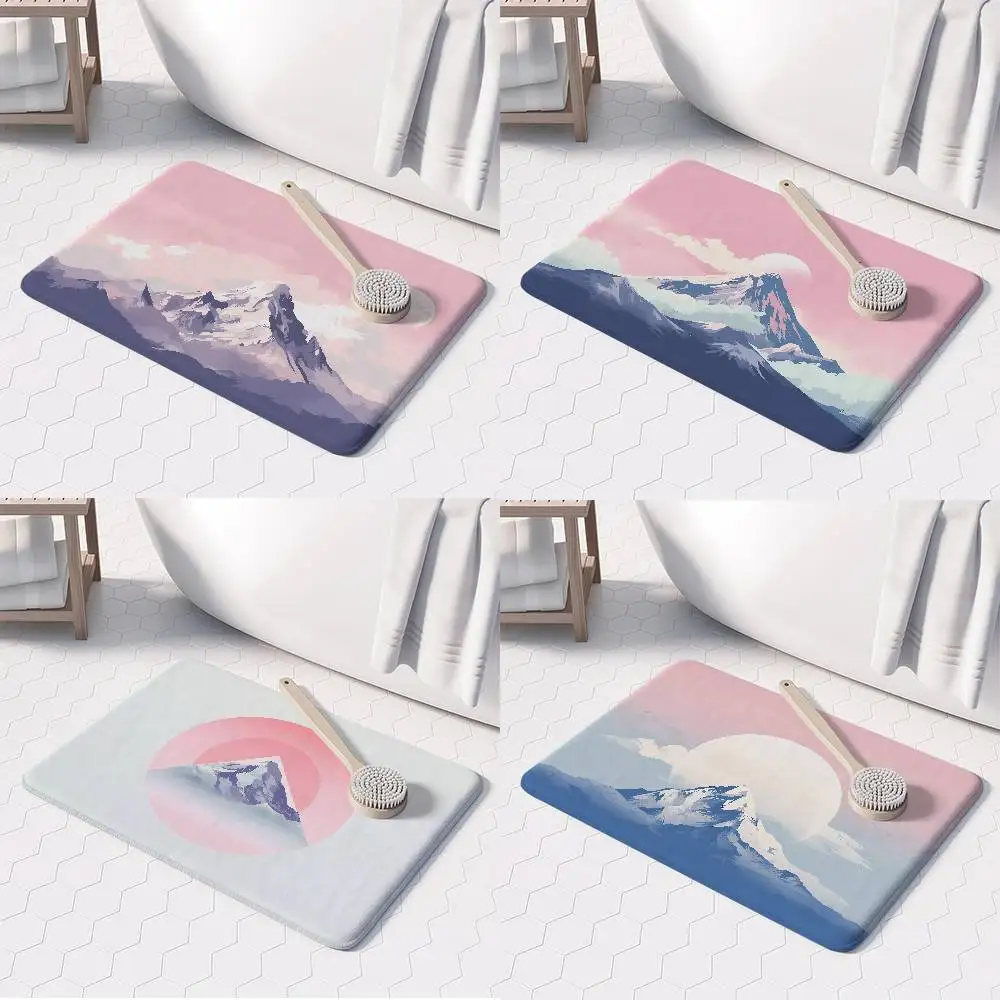 

Mount Fuji Floor Mat Printed Large Carpets Room And Bedroom Carpets Bathroom Anti Slip Door MATS Small Carpets