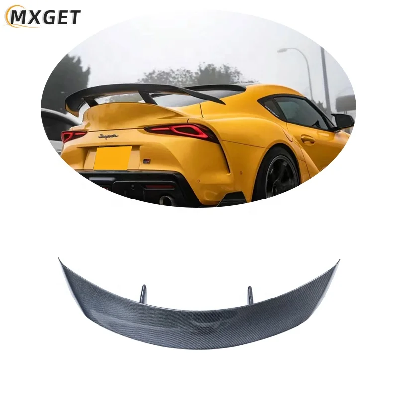 Aimgain Type GT Trunk Lip Carbon Fiber Rear Spoilers For Toyota Supra A90 2019+