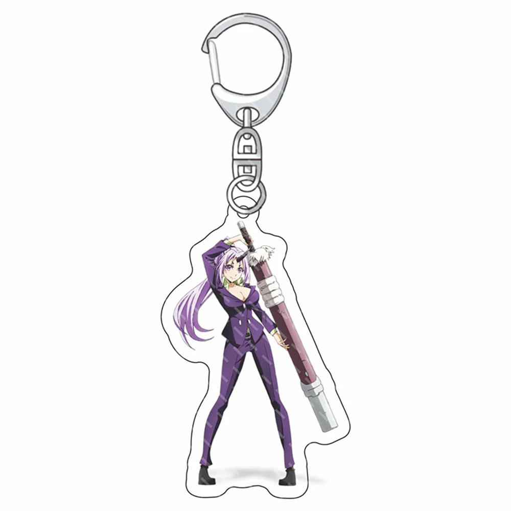 Anime That Time I Got Reincarnated as a Slime Keychain Cute Rimuru Tempest Figures Bag Pendant Car Key Chain Accessories Jewelry