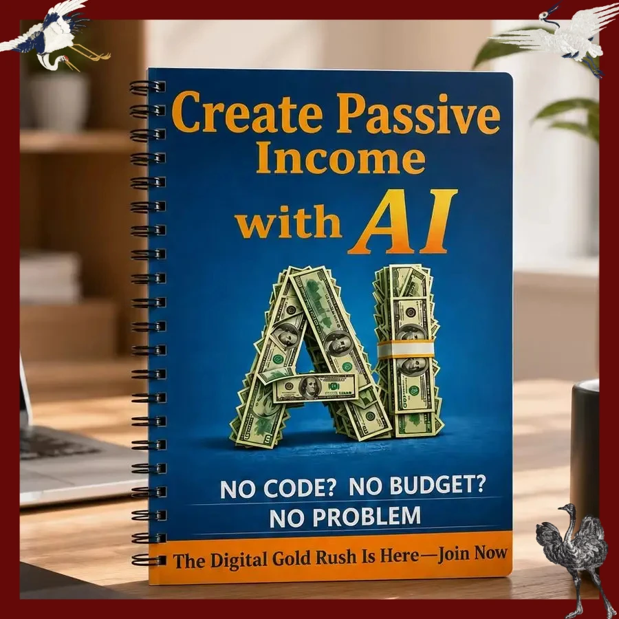 AI Passive Income Guide for Adults Beginner Automated Wealth Creation Make Money Online Side Hustle Book