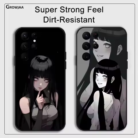 H-Hinata Anime H-Hyuga Phone Case For Samsung Galaxy S25 S24 S22 S23 Ultra S21 S20 Plus 5G Protective Silicone Funda