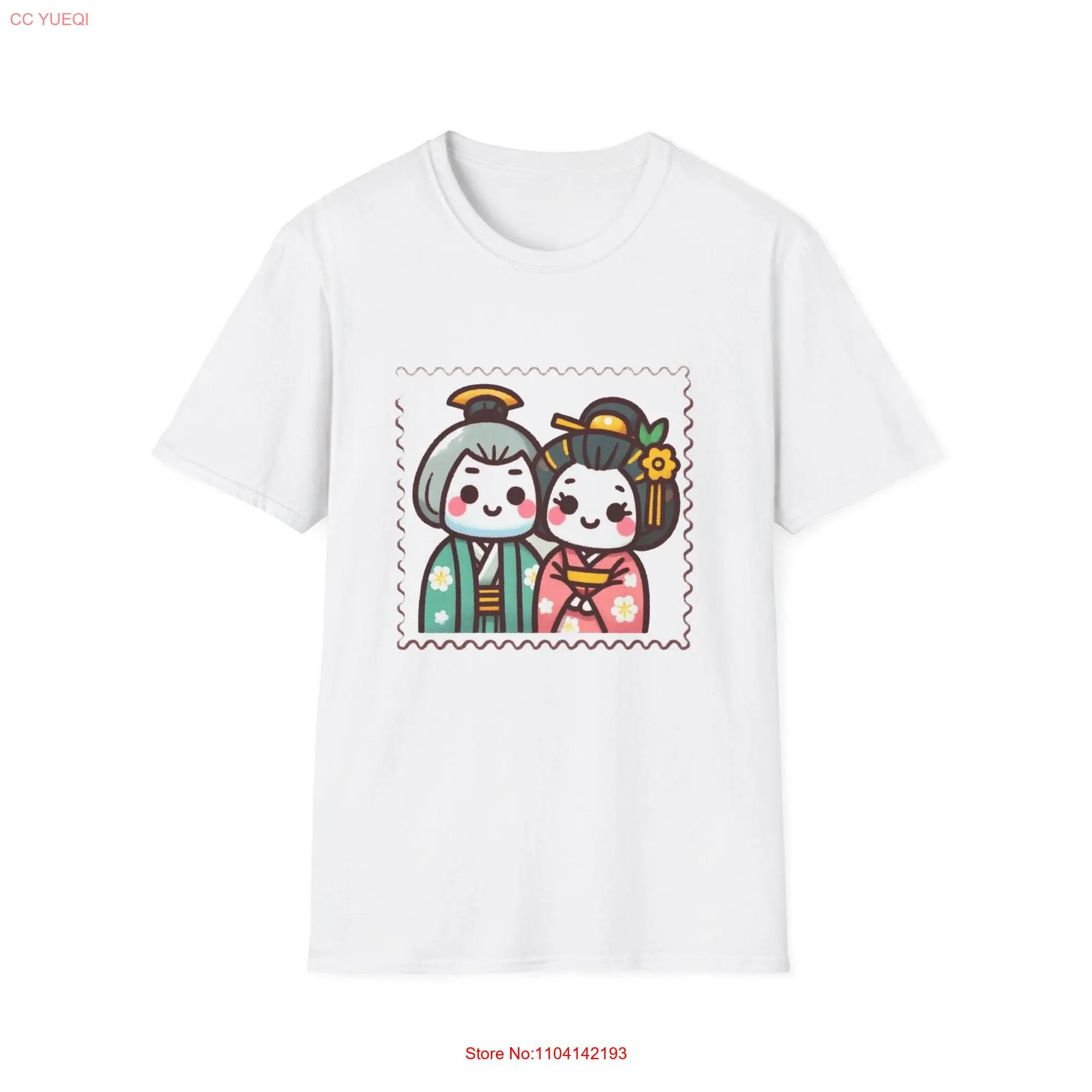 Un simpatico timbro confezionato con il fascino seducente di Kabuki è arrivato maglietta Softstyle maniche lunghe o corte