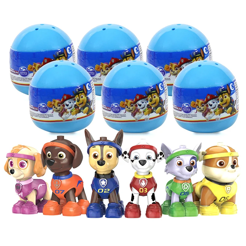 Paw Patrol Surprise Egg Toys Action Figure Jungle Series All-Star Series Rescue Dogs Building Blocks Patrulla Canina Kids Gifts