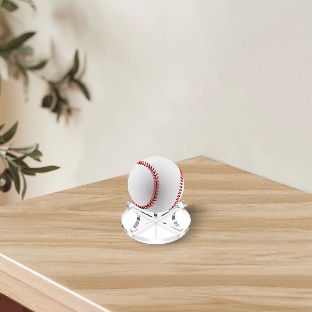 Acrylic Small Ball Stand Holder Sport Ball Display Rack Baseball Display Stand for Baseball Golf Softball Tennis Ball Spheres