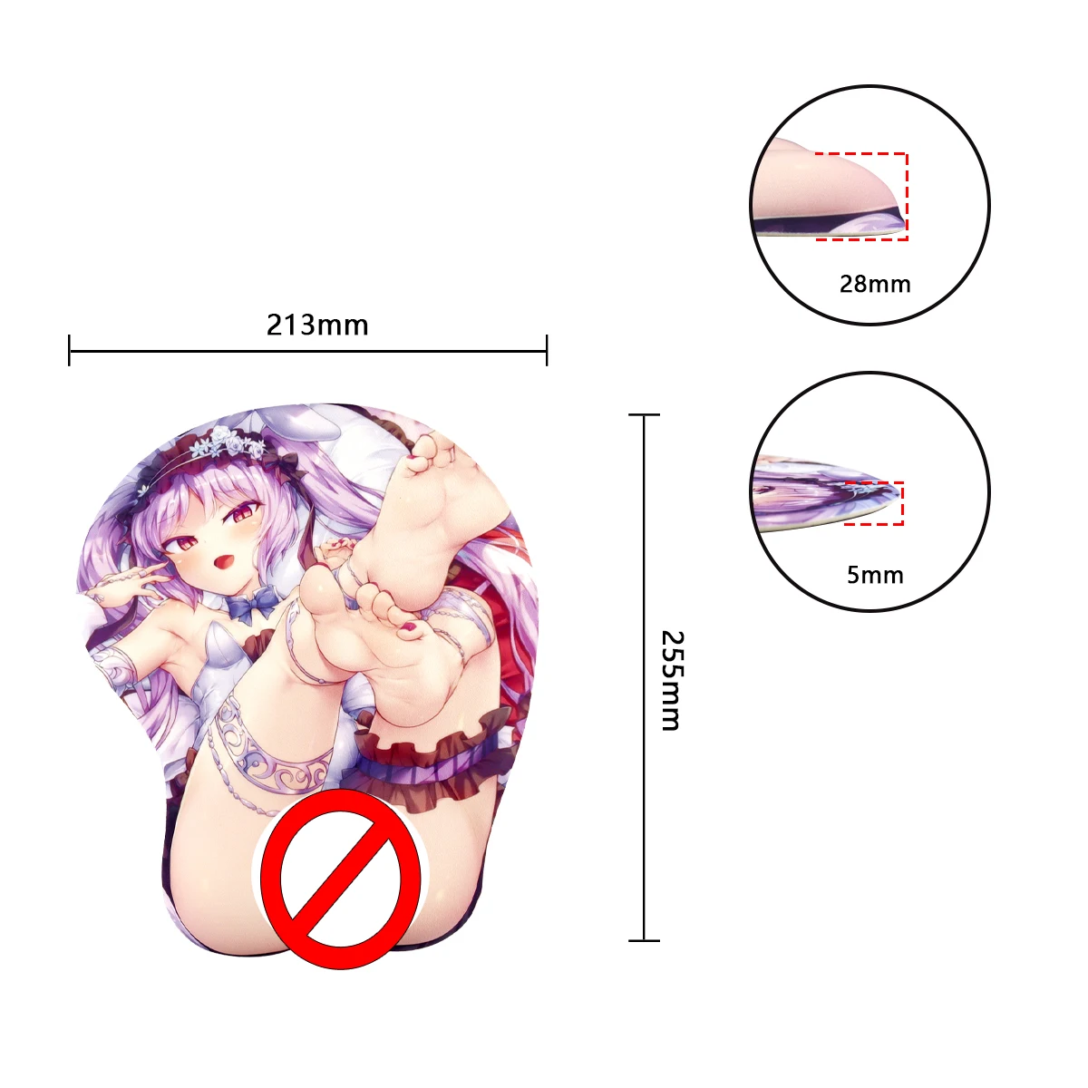 Muismat Anime Hnetai Boob Sexy Mat Toetsenbord Muizen Muismat Gaming Accessoires Voor Geinshin Impact Almohadilla Para Teclado Pad