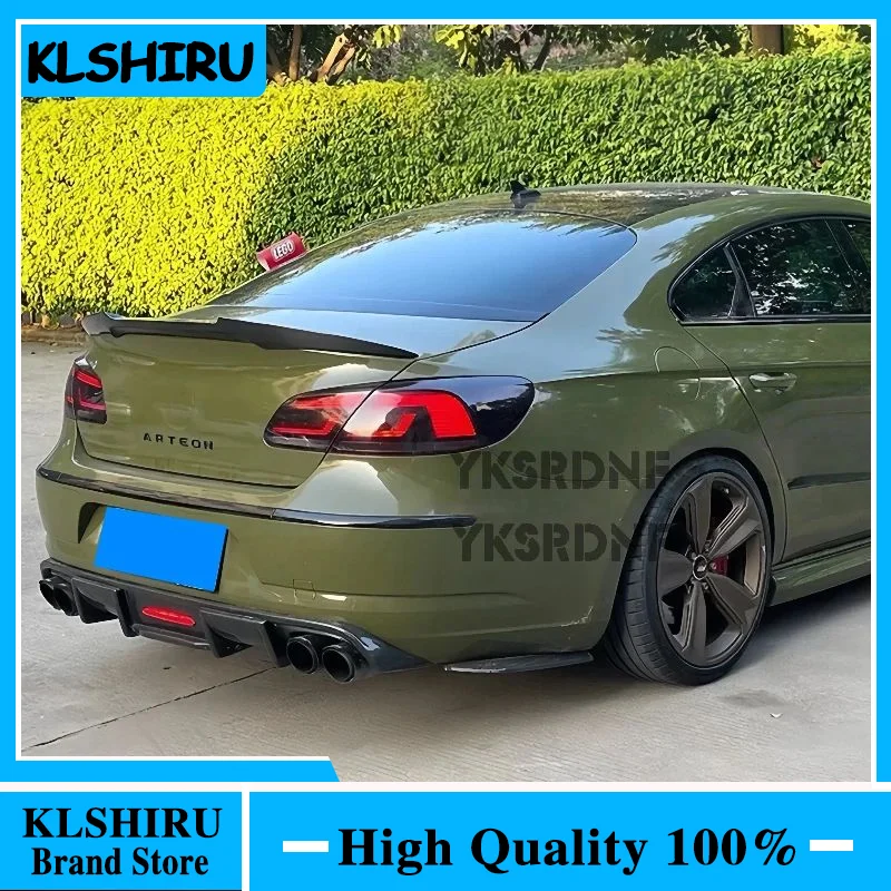 Aileron de coffre arrière en fibre de carbone style M4 pour Volkswagen Passat CC 2009-2018, accessoire de décoration extérieure pour voiture