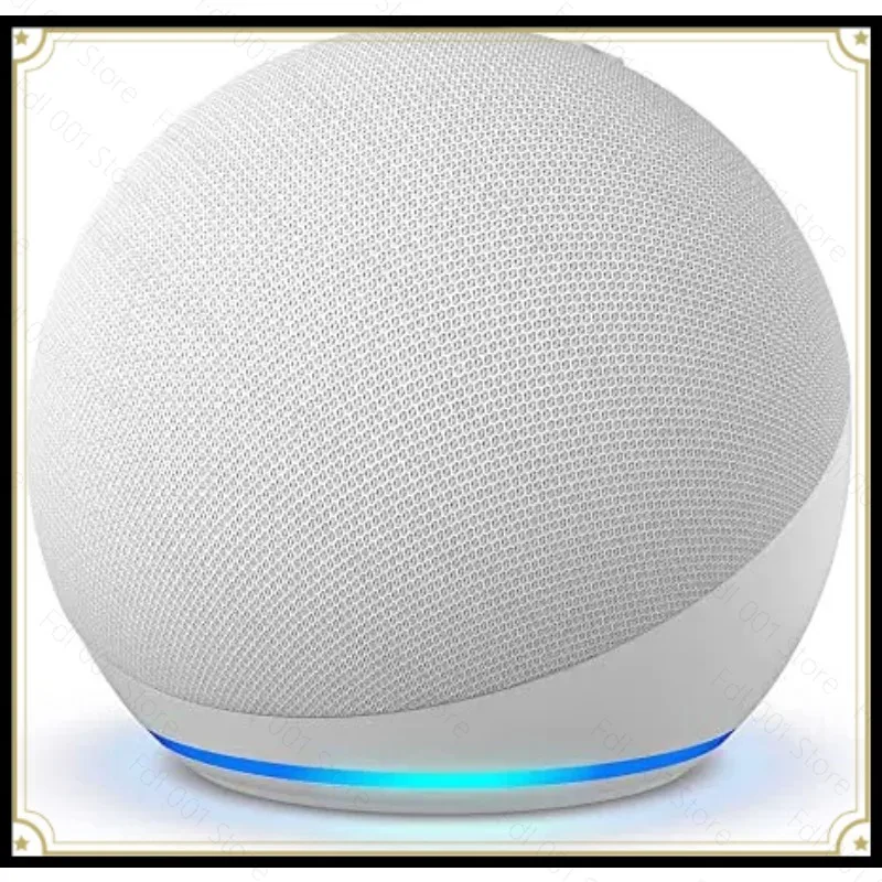 Multifunctional Smart Speaker with Clock Display Voice Assistant for Home Bedroom Desktop Control Compatible Devices