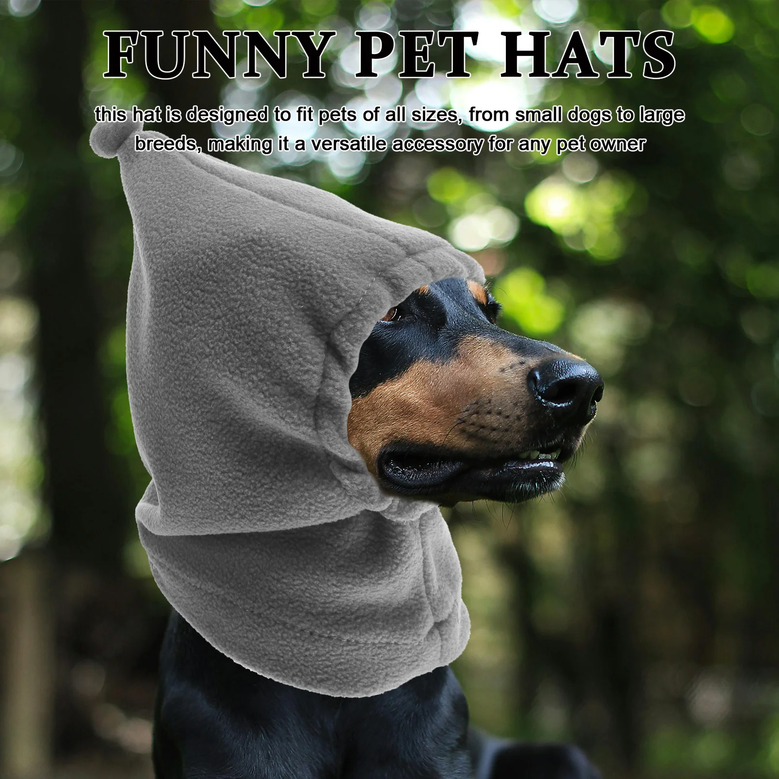 

Funny Pet Ear Warmer Hat Warm Pet Hood for Dogs Cats Cute Christmas Costume Winter Hiking Outdoors Dog Hat for Hiking