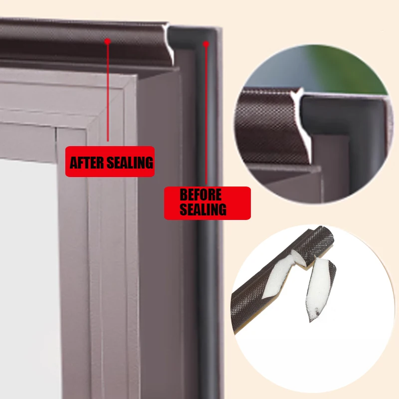Customization Self-adhesive V-shaped groove EPDM Eco-friendly Sealant Strips for Installing Window and Door Seals Large Gaps
