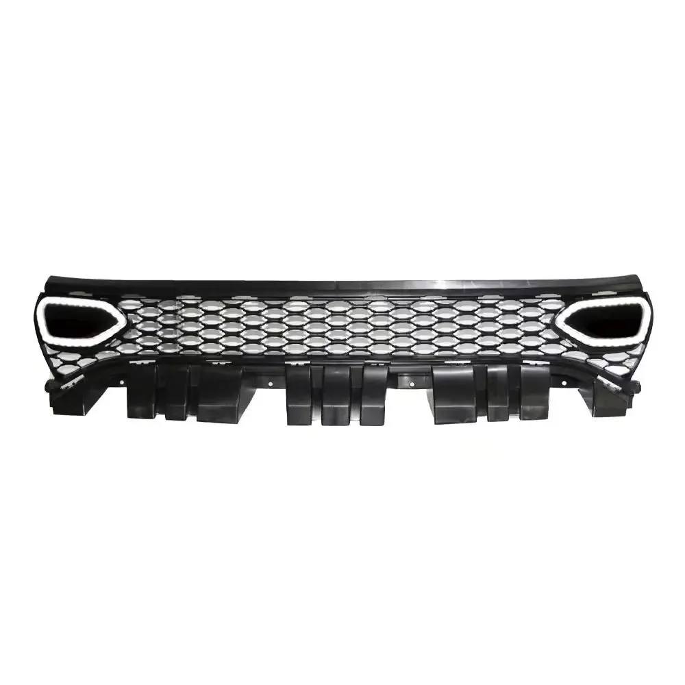 2019 SRT Style Auto Front Bumper Body Parts Grille With LED Light For 2015-2021 Dodge Charger