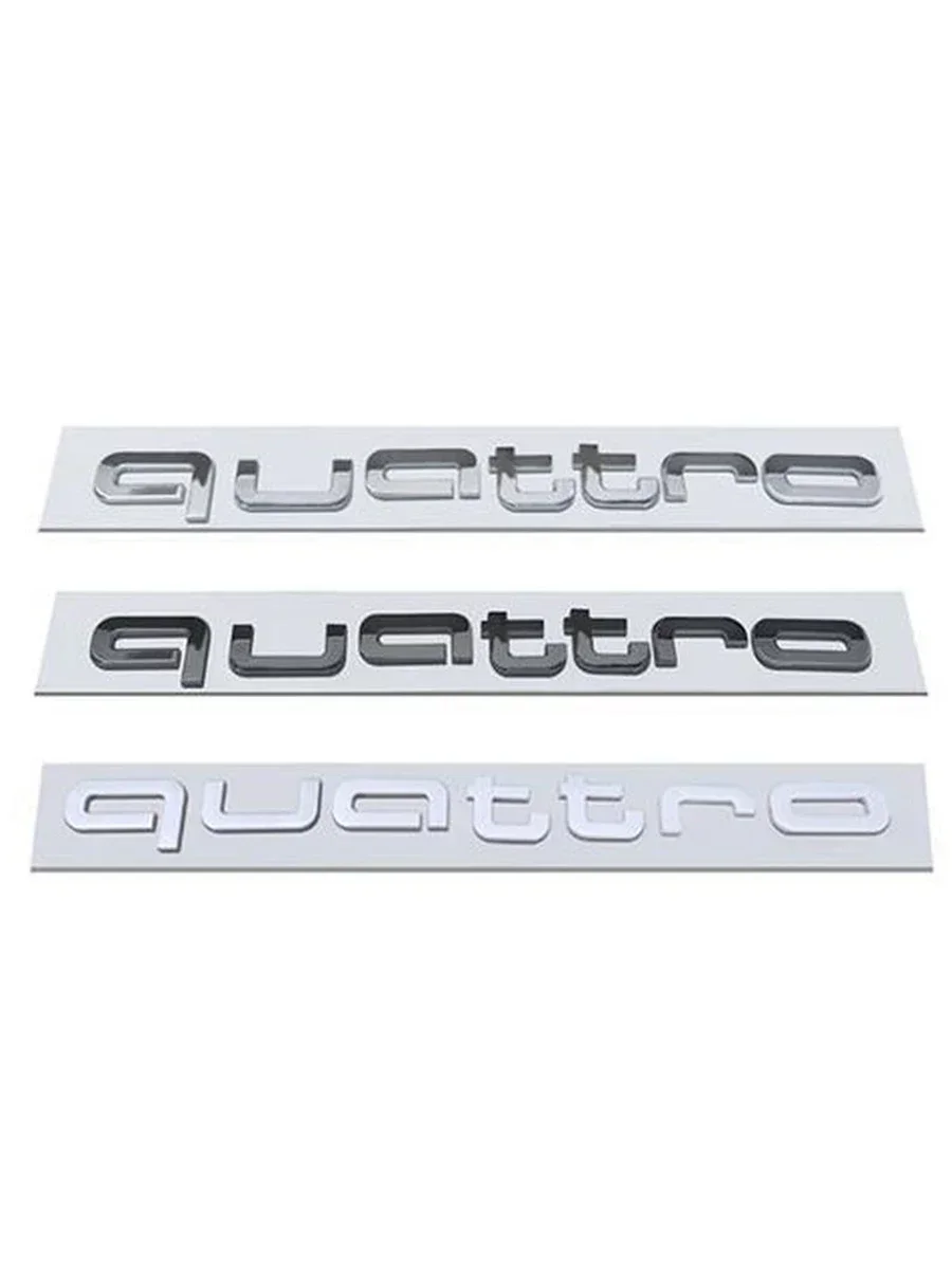 Voor Audi Quattro ABS Auto Decals RS4 RS5 Q3 S3 A3 A5 A6 A4 RS3 RS6 A1 Q5 Q2 S5 RS7 Kofferbak Emblem Grille Stickers Accessoires - afbeelding 2