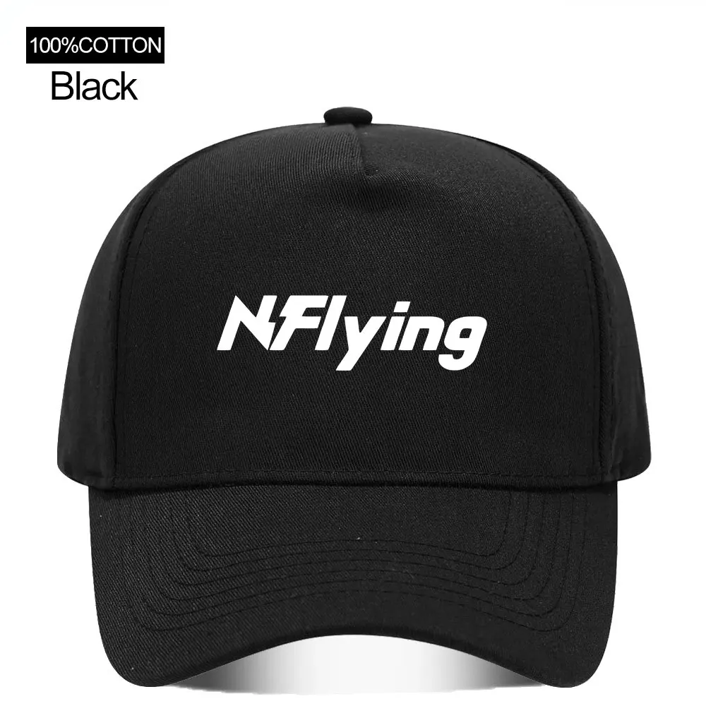 Kpop N.Flying Baseball Cap for Men and Women 100% Cotton Classic Streetwear Hat Adjustable Size Outdoor Sports
