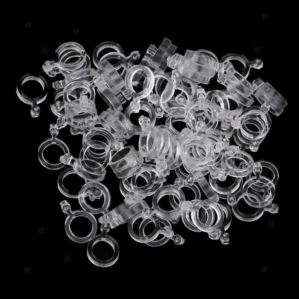 Transparent For Carp Coarse Transparent Elastic Pellet Bait Bands for Fishing Pack of 100 with 3 Different Sizes