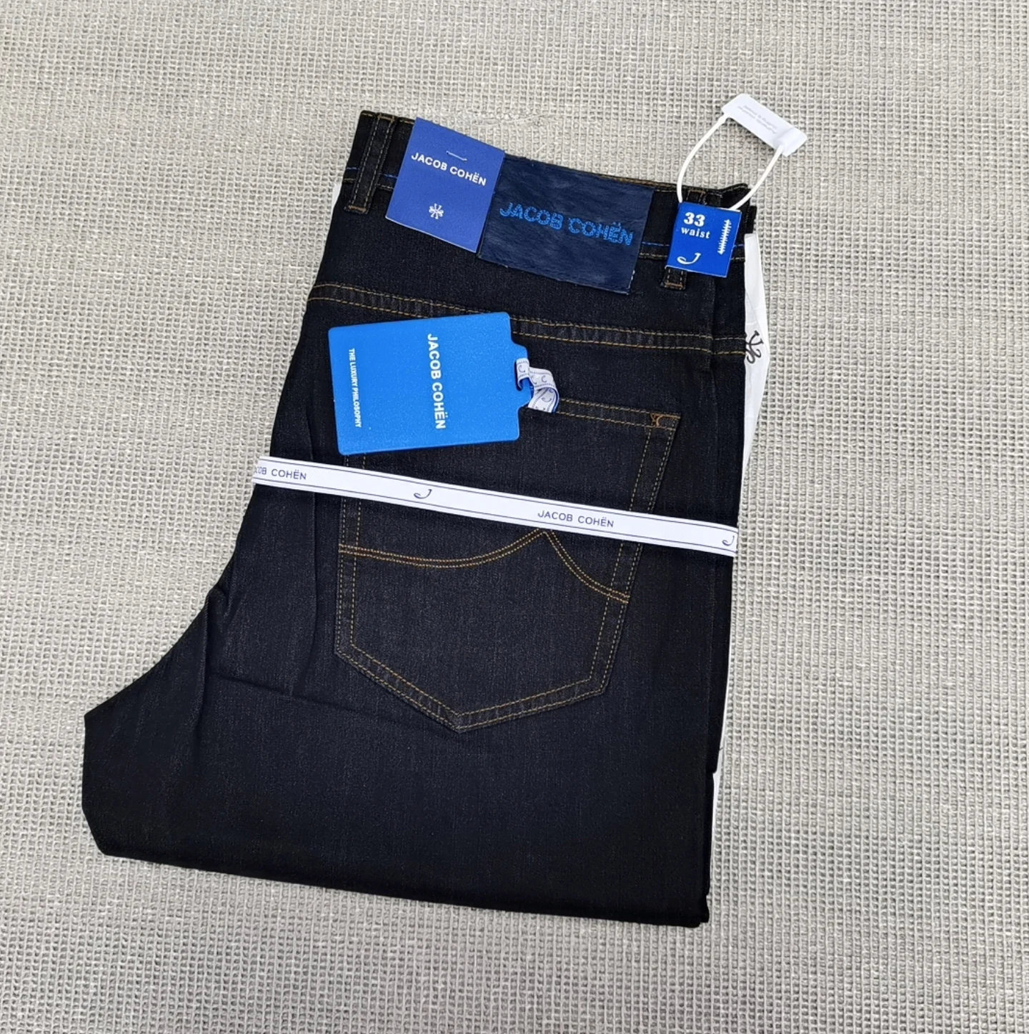 OECHSLI Jeans Thin Cotton Men 2026 Spring Summer new fashion straight breathable outdoors comfort Zipper Big size 30-40 Pants