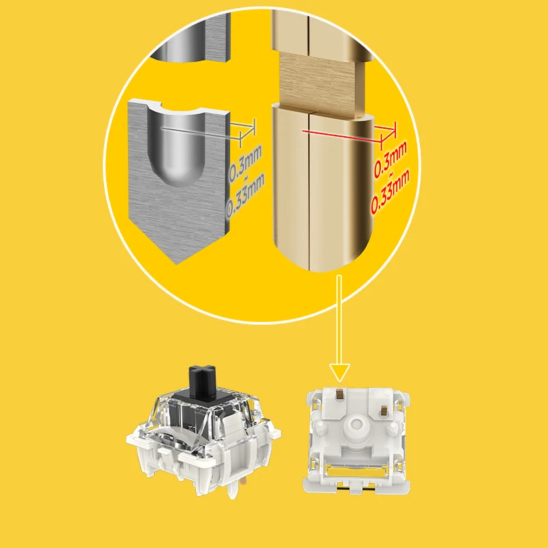Gateron g amarelo pro 3.0 rgb 5pin smd linear tátil pré lubrificado preto branco vermelho prata interruptor para teclado mecânico mx