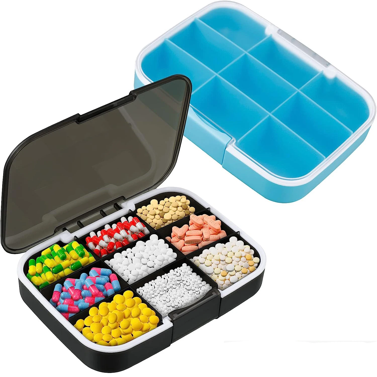 

9 Grids Pill Box Large Capacity Pills Storage Case Weekly Pill Organizer Tablet Container Medicine Box Holder Drug Dispenser