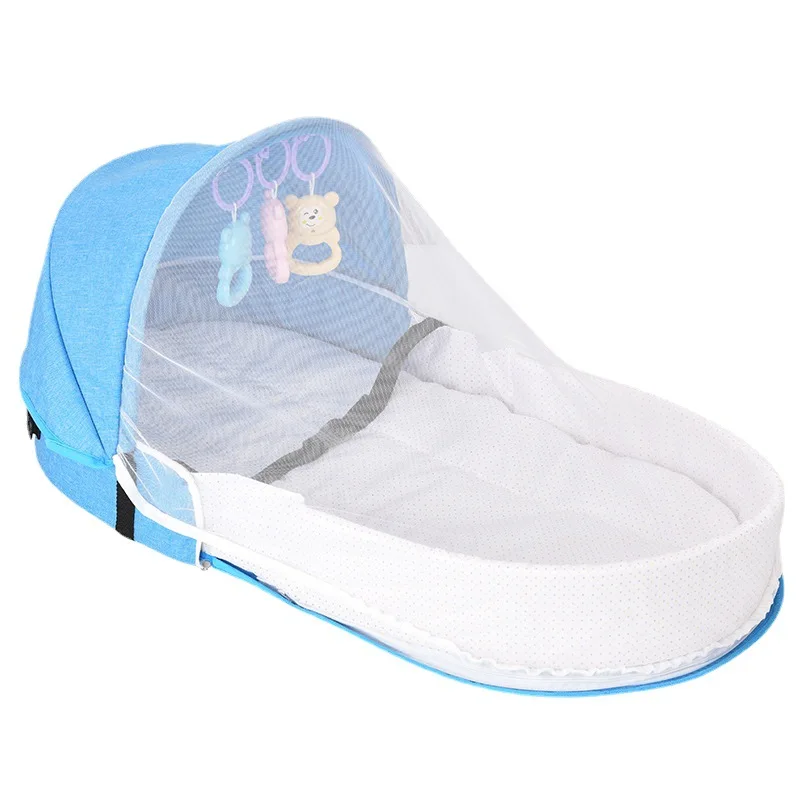 

Portable bed Movable multi-functional baby anti-extrusion and anti-mosquito bionic bed