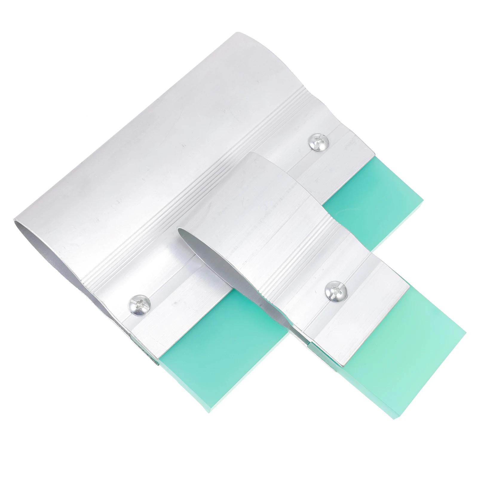 2pcs Screen Printing Squeegee Durable Aluminum Rubber Ink Scraper For T-Shirt Poster Diy Tool Supplies Accessory