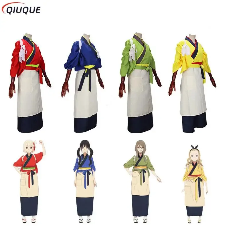 DY2025Nishikigi Chisato Inoue Takina Nakahara Mizuki Kurumi Косплей Lycoris Recoil Косплей Костюм Женское кимоно Платье LycoReco O
