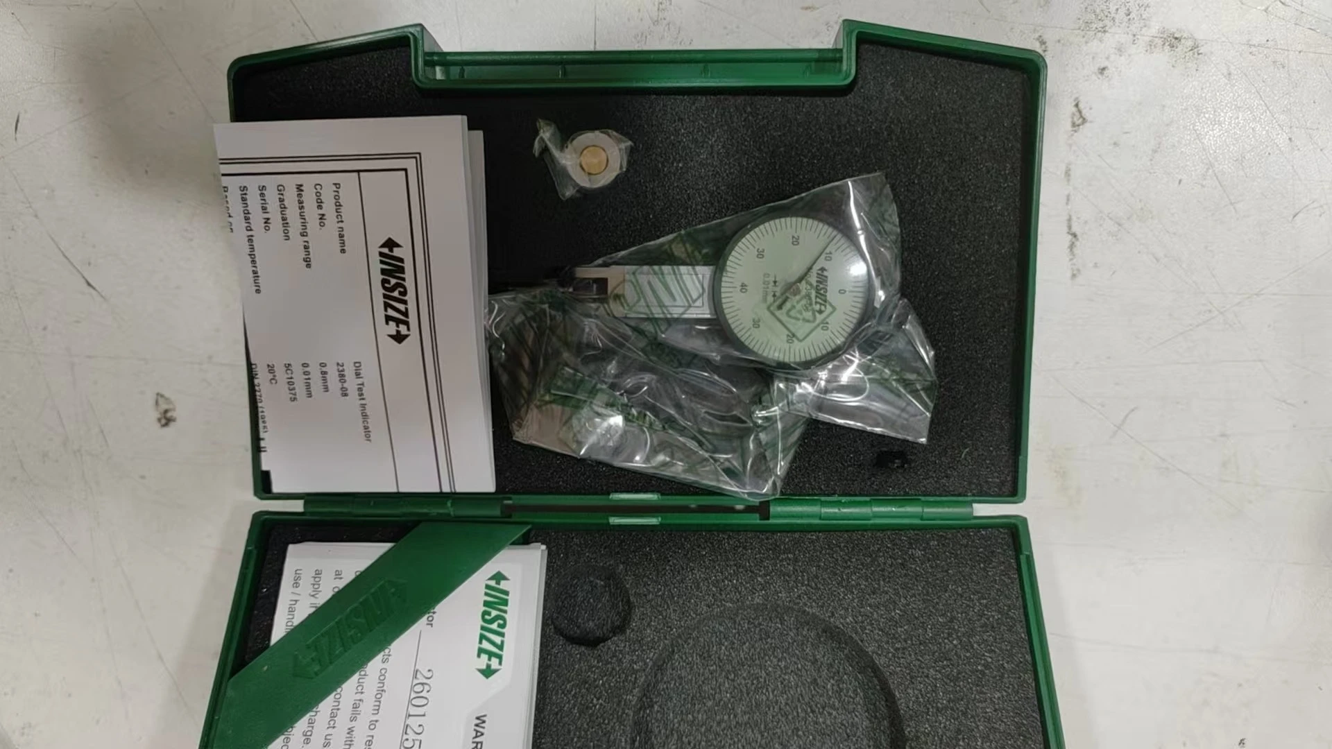 

2380-08 Graduation 0.01mm Range 0.8mm Dial test Indicators