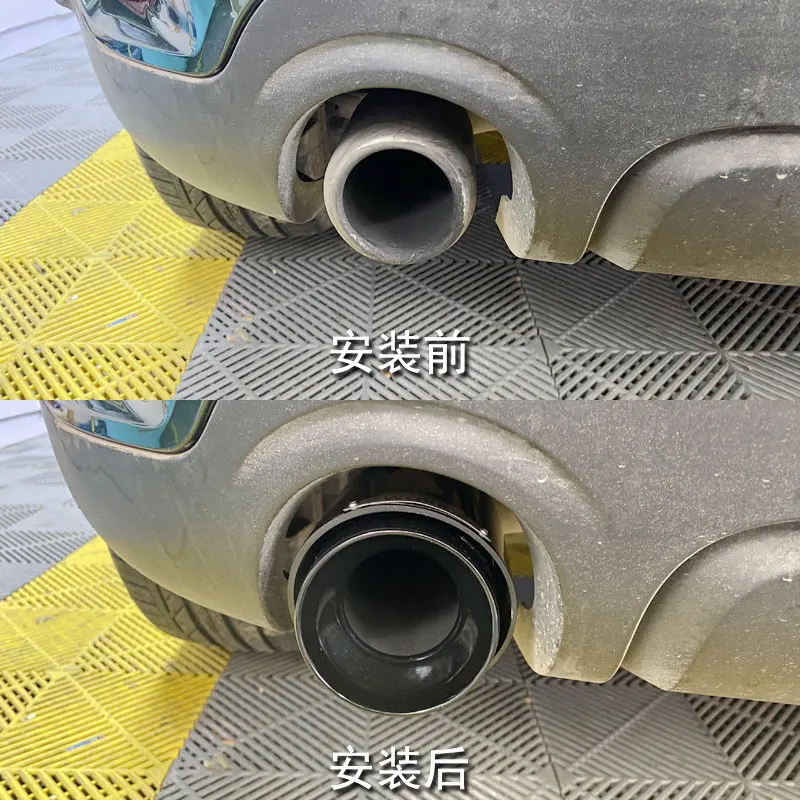 For BMW Mini Countryman F60 2017-2024 Non-destructive Exhaust Tip Tail Throat Pipe Cover Decorative Accessories Carbon Fiber Tip view 3