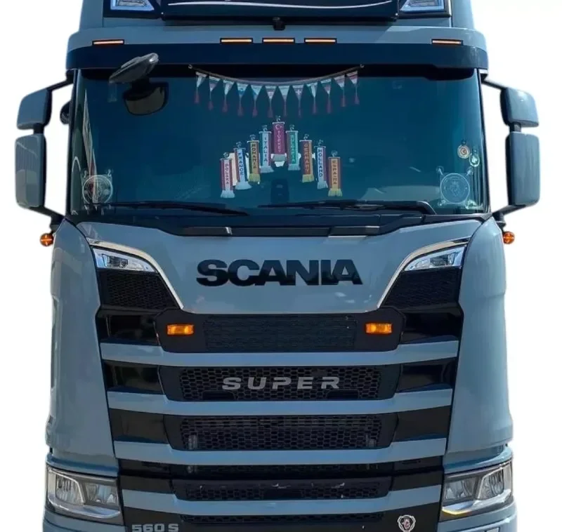 Chrome Grill Air Flow Trim 2pcs Stainless Steel For Scania R S Series 2017+