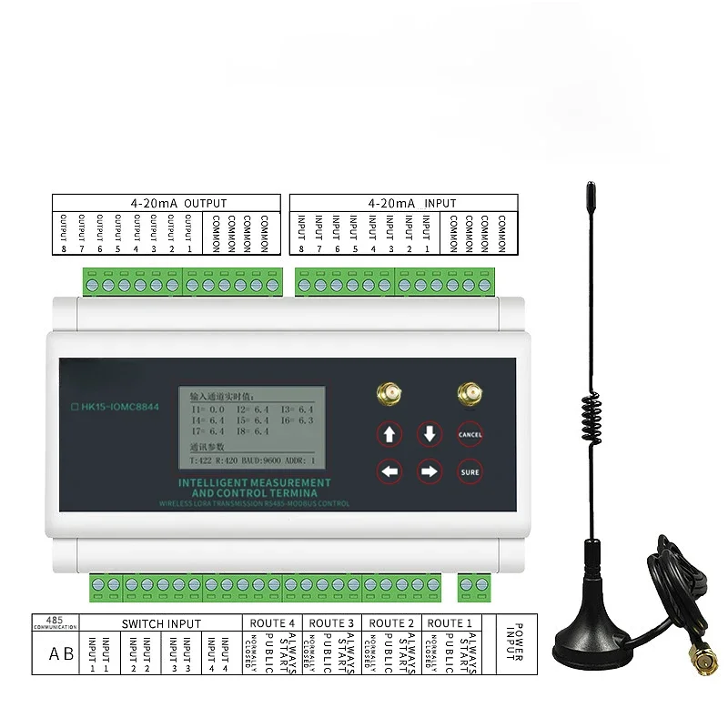 220v_4-20ma 8 Channels 1 Set Analog Input Output 1 Channel  Intelligent Measurement And Control Terminal