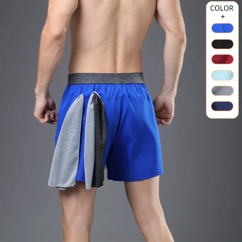 Summer Men's Running Shorts Male Gym Jogging Training Sweatpants Home Fitness Workout Sweat Short Go Hiking Quick Dry Skorts