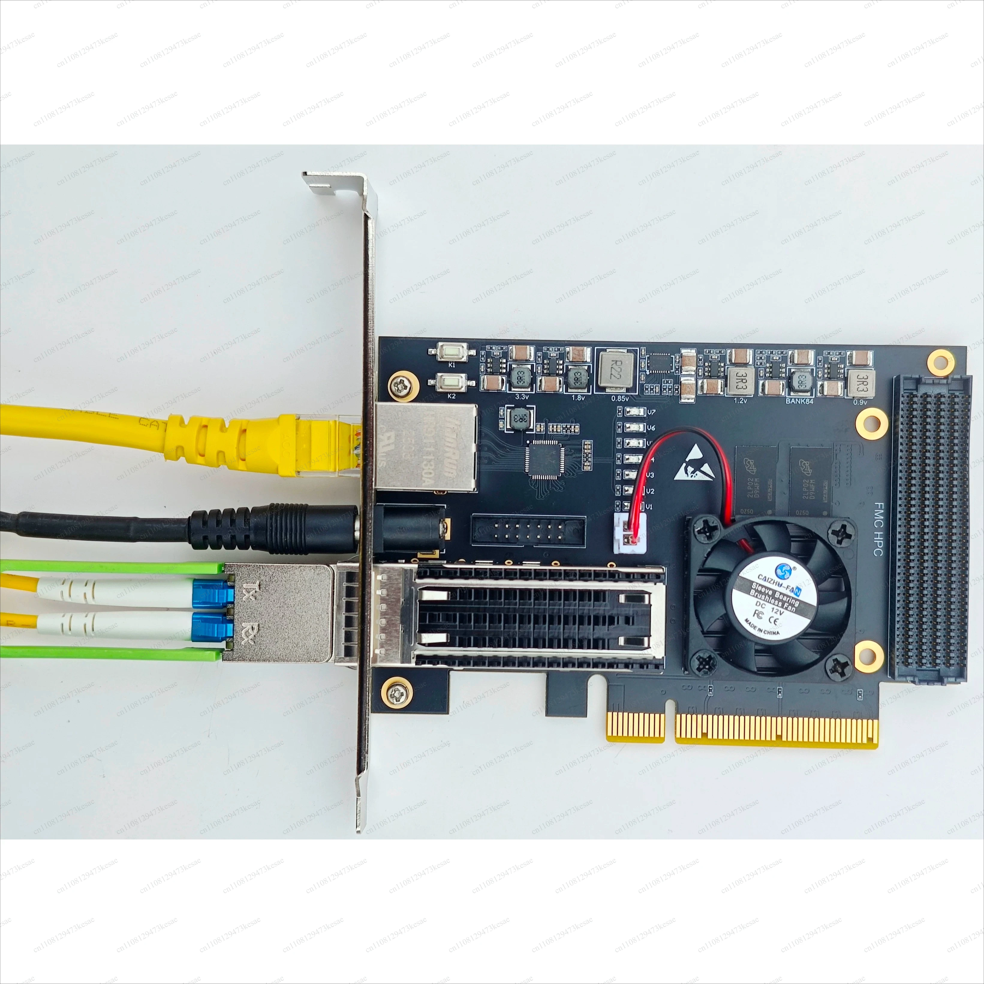for Kintex UltraScale+ XCKU5P FPGA Core Board PCIe Gen3 x8 QSFP28 100GbE Industrial Development Board
