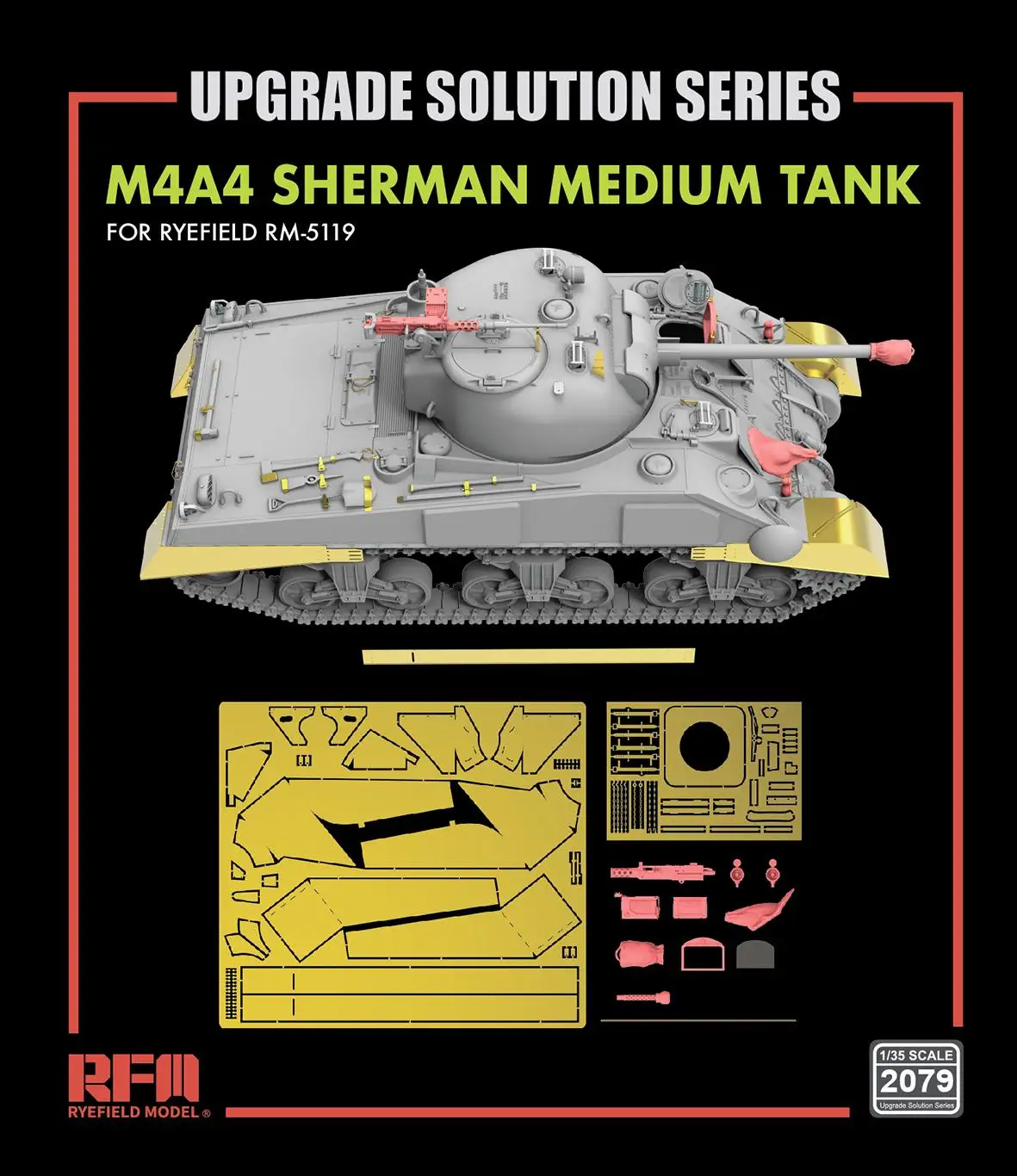 

RYEFIELD RM2079 1/35 комплект улучшенных деталей для M4A4 Sherman для RFM5119