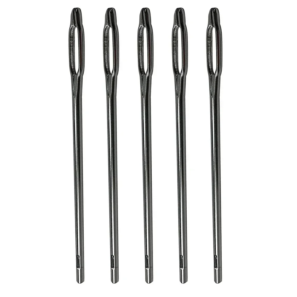 5Pcs Car Split Eye Needle Universal T-Handle Tire Plug Tire Repair Plug Tool Tire Repair Reamer Plug Kit Emergency-Puncture Tool