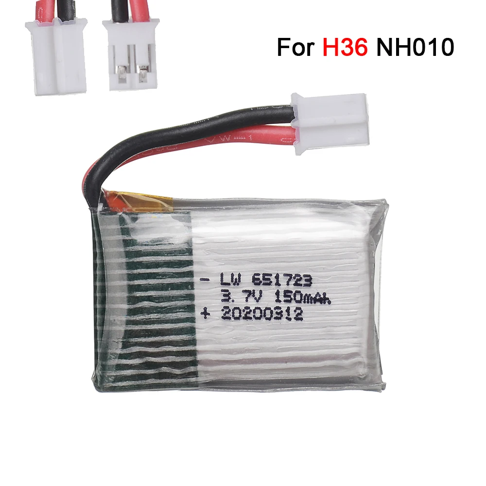 بطارية طائرة بدون طيار لـ H8 Syma x2 ، Nihui U207 Eachine ، بطارية E010 لـ JJRC H20 Syma S8 M67 U839 RC Quadcopter ، بنفسجي ، 5 ma لكل لوت