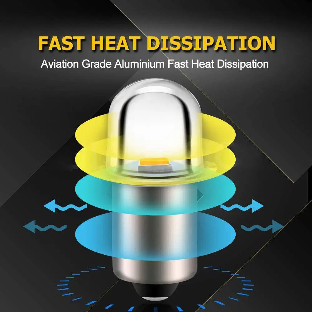 P13.5S P13 5S LED Bulb 3W PR2 3V 6V 4.5V 18V LED Flashlight Replacement Bike Work Torch Maglite Led Conversion Kit