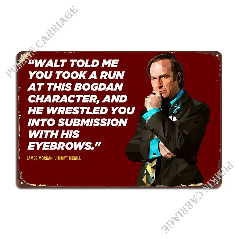 Saul Goodman Metal Plaque Garage Club Vintage Living Room Plaques Tin Sign Poster