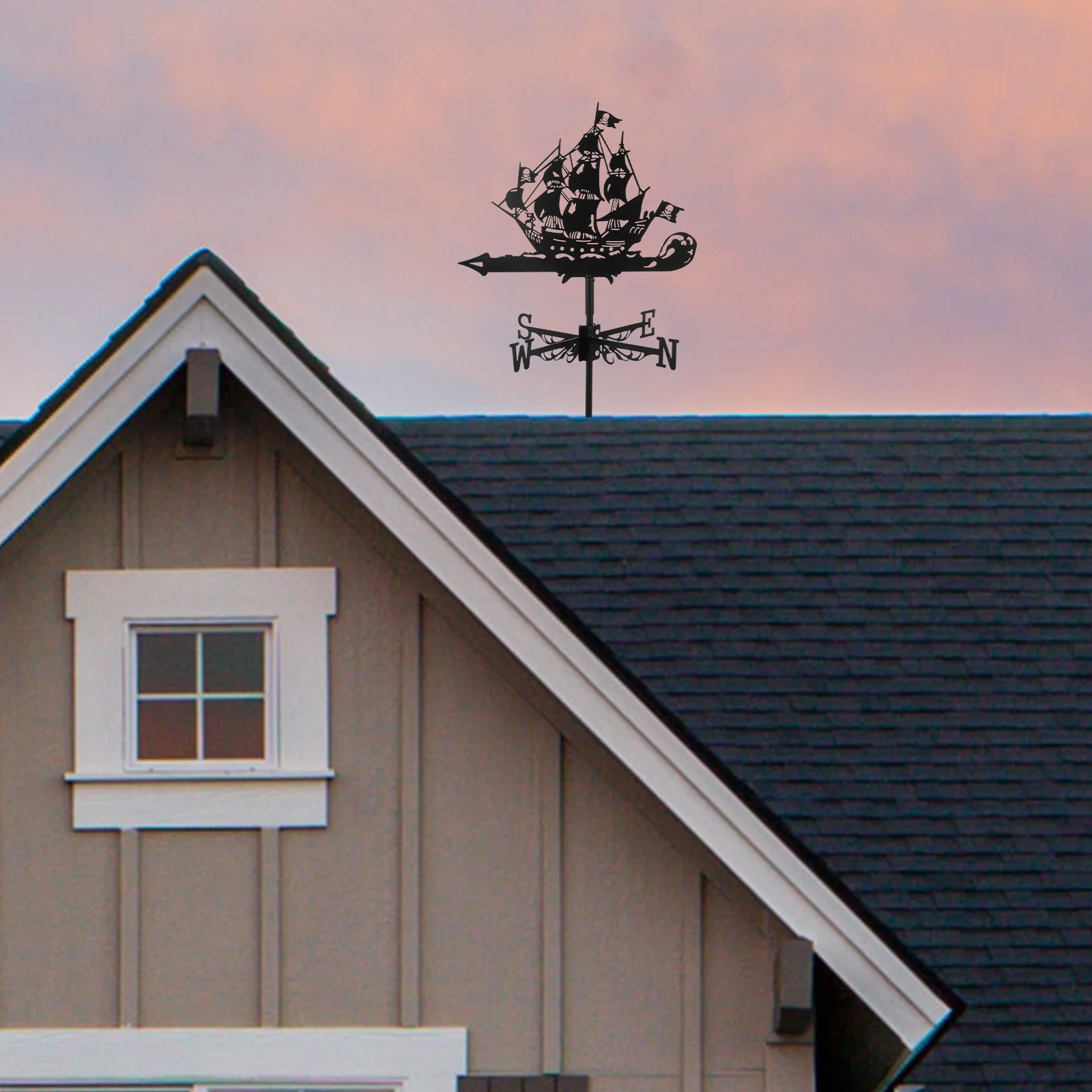 

Iron Weather Vane Durable Garden Decor Outdoor nament Yard Vanes Metal Wind Direction Indicator Weathervane Shed nament