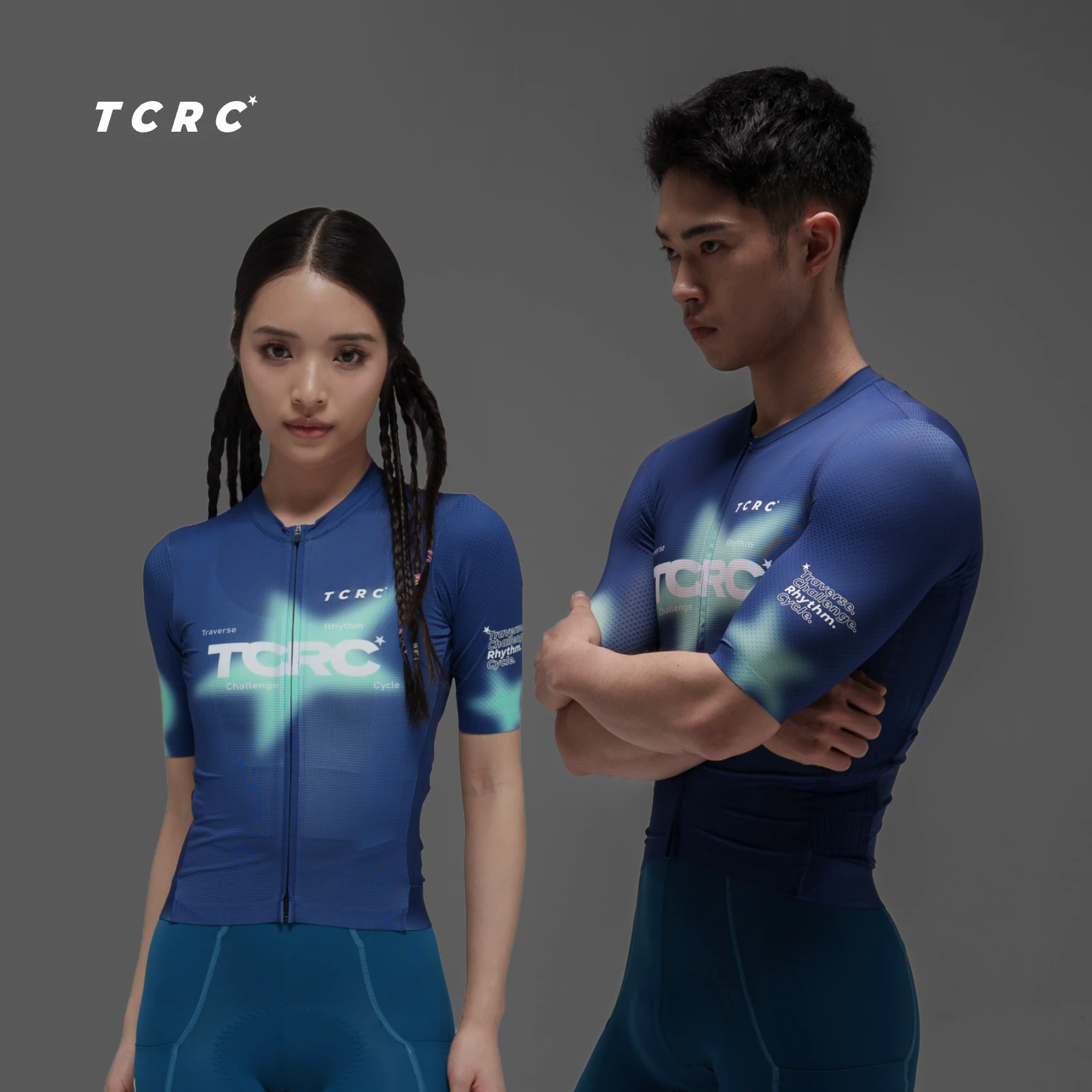 

TCRC Men's Cycling Jersey Summer Short Sleeve Bike Shirts For Women 2026 Breathable Bicycle Tops YKK Zipper Quick Dry MTB Clothe