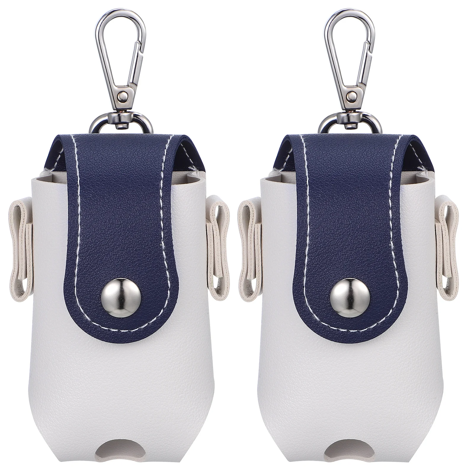 

2Pcs Portable Golf Ball Holder Strong Wear Resistant Pouch Compact Design for Daily Use Convenient Pull Press Closure Waist Bag