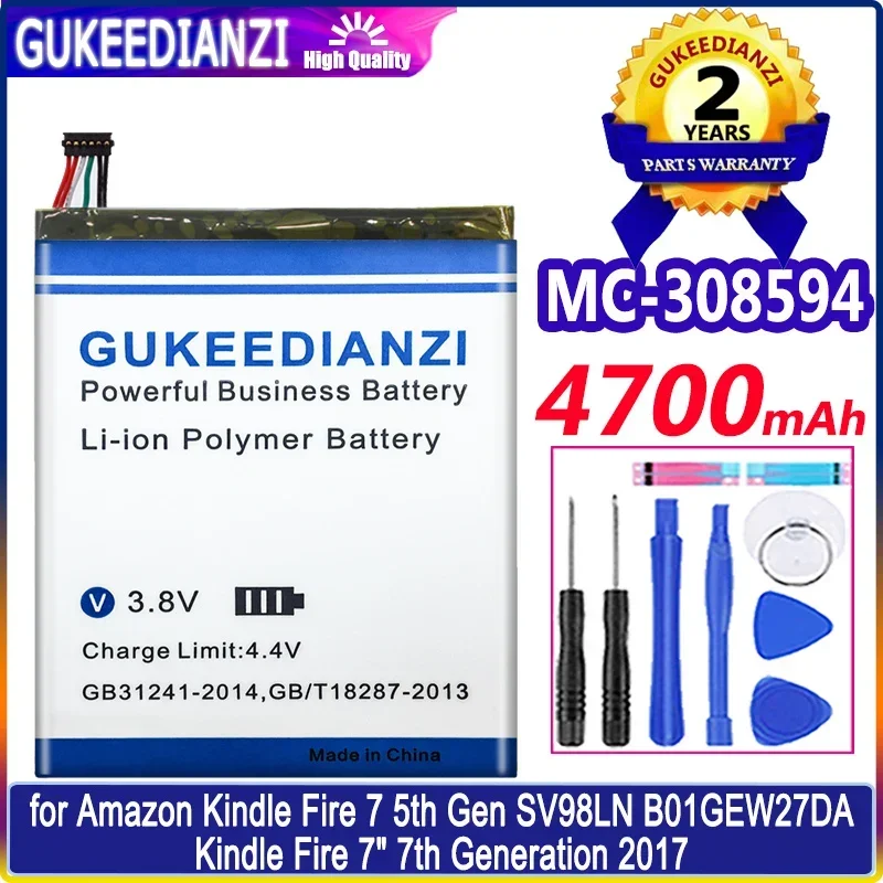 Mobile Phone Battery 4700mAh For Amazon Kindle Fire 7 5th Gen SV98LN B01GEW27DA Kindle Fire 7