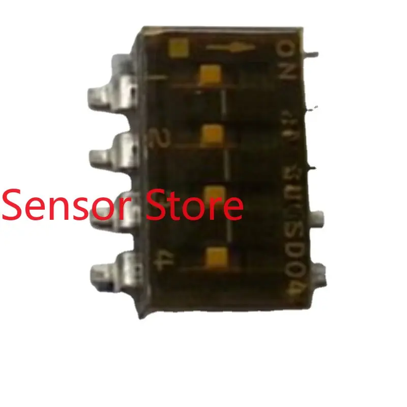 

10PCS Patch Dial Code Coding Switch With 4-position Spacing Of 2.54mm, High Temperature Resistant Film