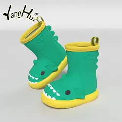 2023 New Luxury Women Rain Boots New Rubber Ladies Walking Waterproof Ankle Rain Shoes Casual Short Animal Cartoon Style