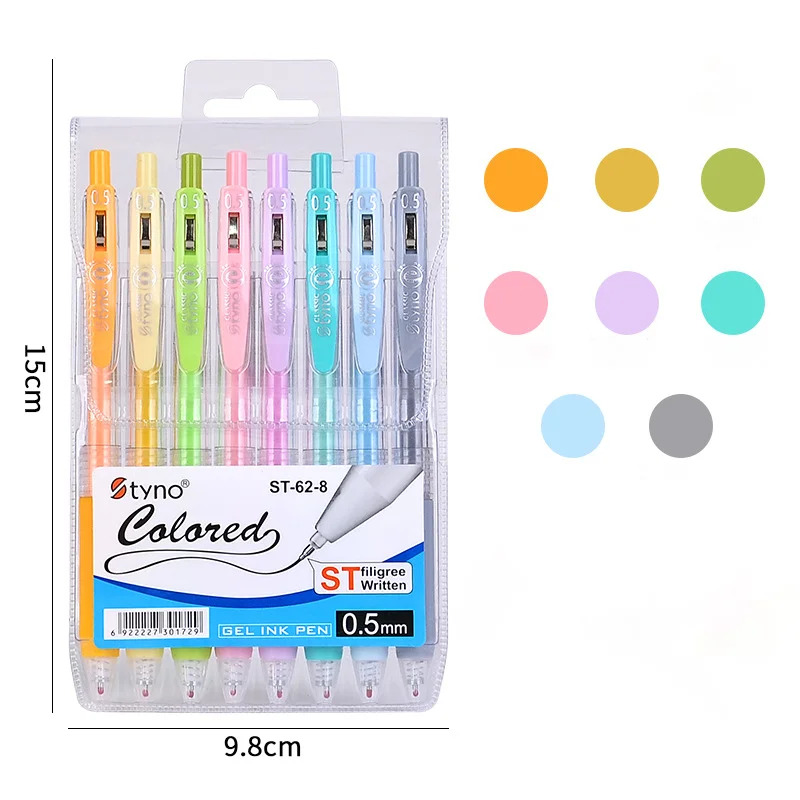 conjunto-de-8-canetas-multicoloridas-para-colorir-fazer-anotacoes-projetos-de-arte-e-grafite-materiais-de-arte-retro-novo-modelo-ideal-para-diarios-artesanais-e-escrita-criativa
