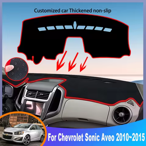 Auto Parts For Chevrolet Sonic Aveo 2010~2015 2014 Car Dashboard Cover Mat Instrument Panel Carpets Non-Slip Pad Accessories