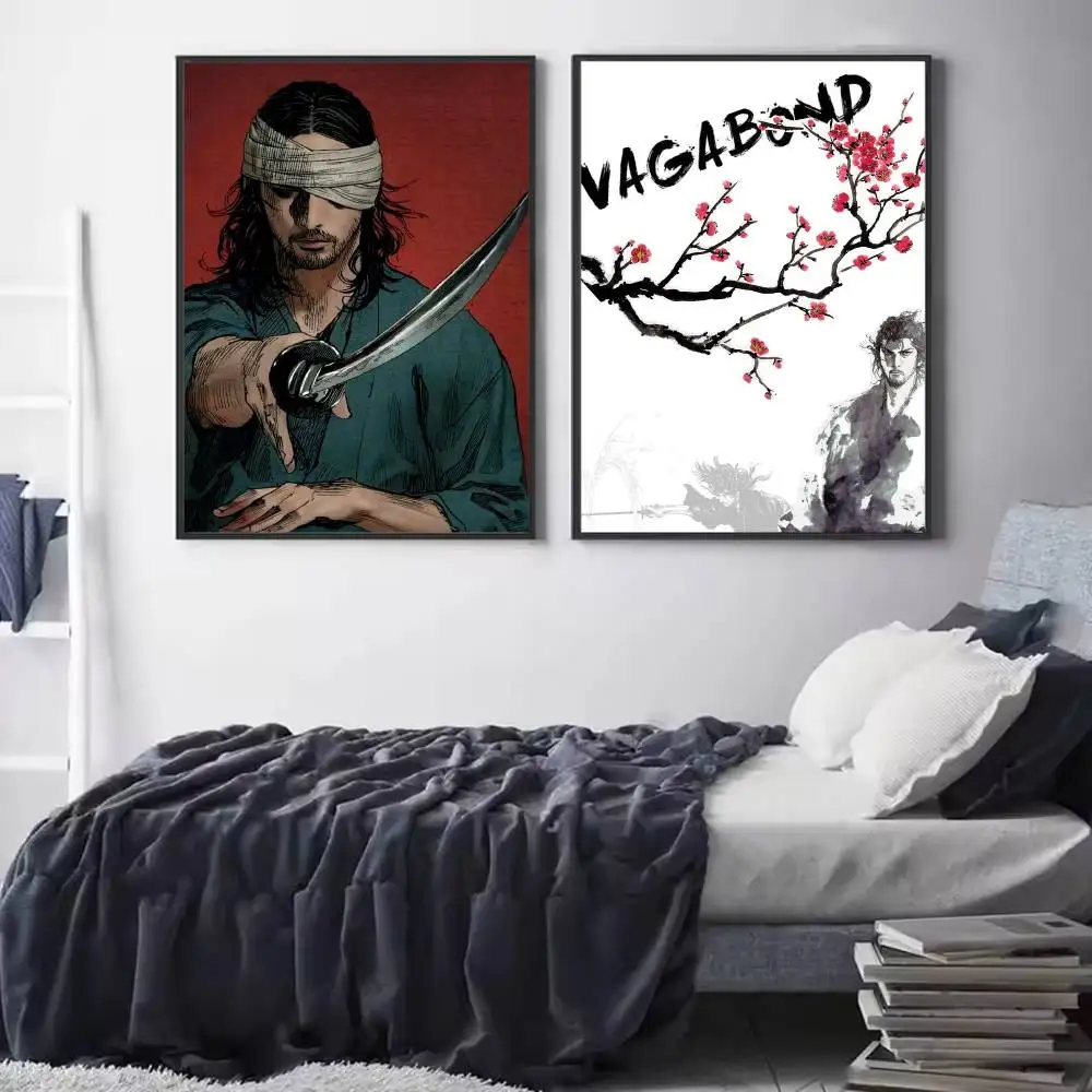 V-Vagabond Miyamoto Musashis Poster Versatile HD Waterproof Wall Art Self-Adhesive Decor for Any Space Ideal Gift