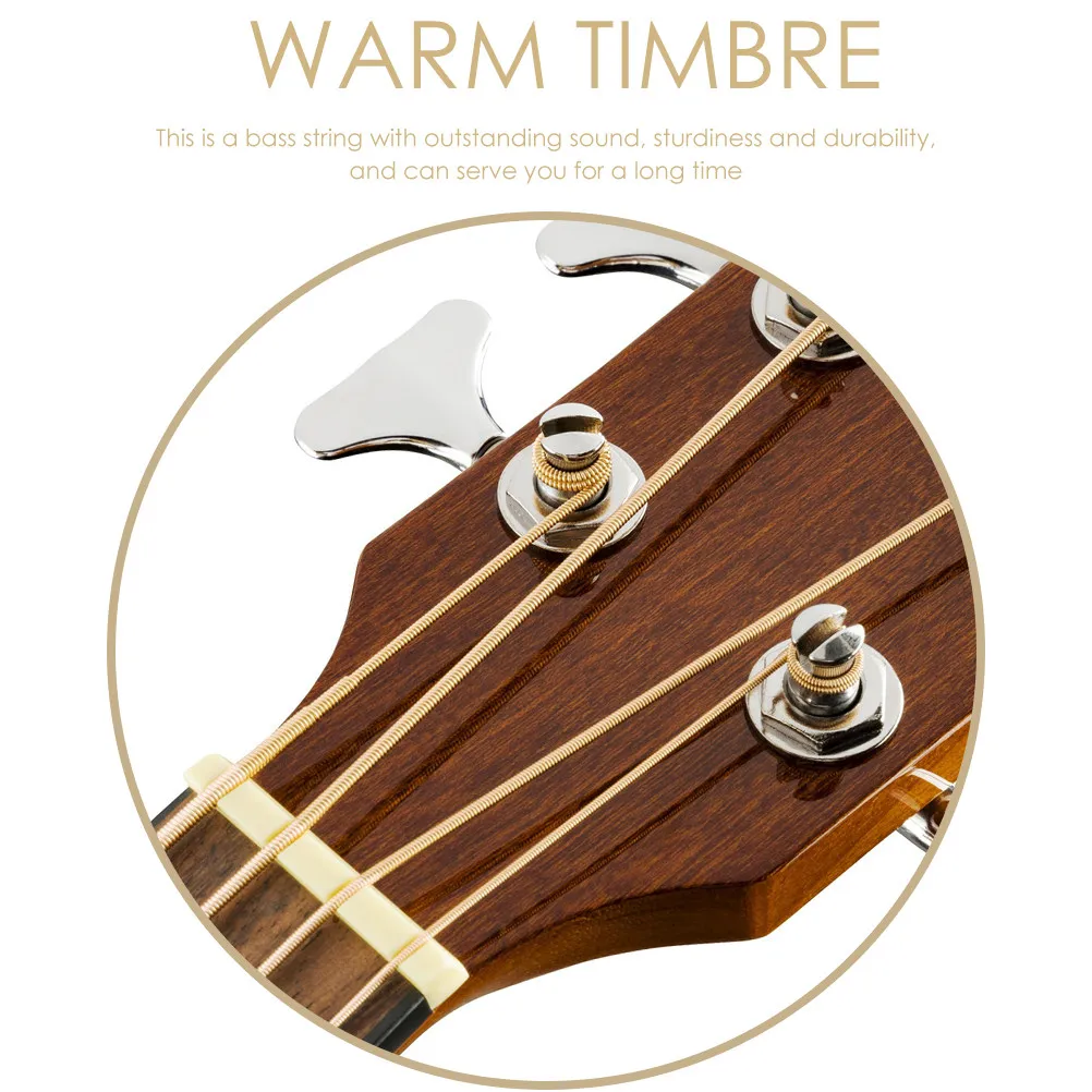 Exquisite Craftsmanship Bass Strings Part Acoustic Practical Guitar Wire Musical Instrument Parts Accessory