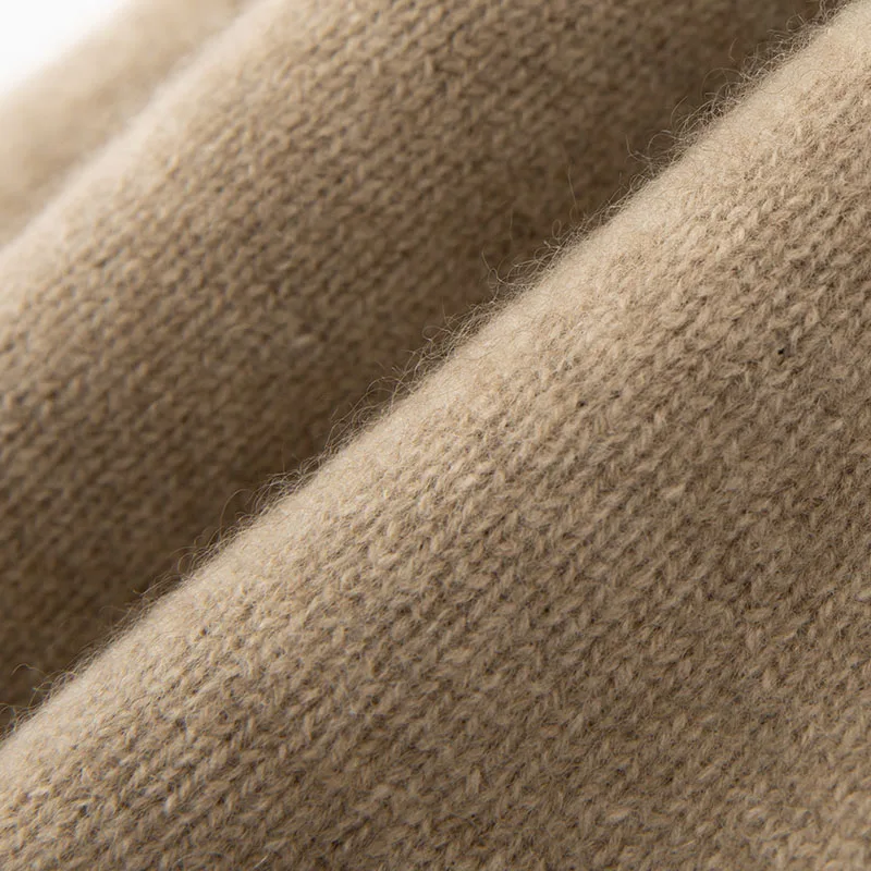 النساء 100% الكشمير الخالص قبعة صغيرة مترهل نمط طبقة مزدوجة متماسكة شتاء دافئ لينة Skullies قبعة الطقس البارد التبعي #5